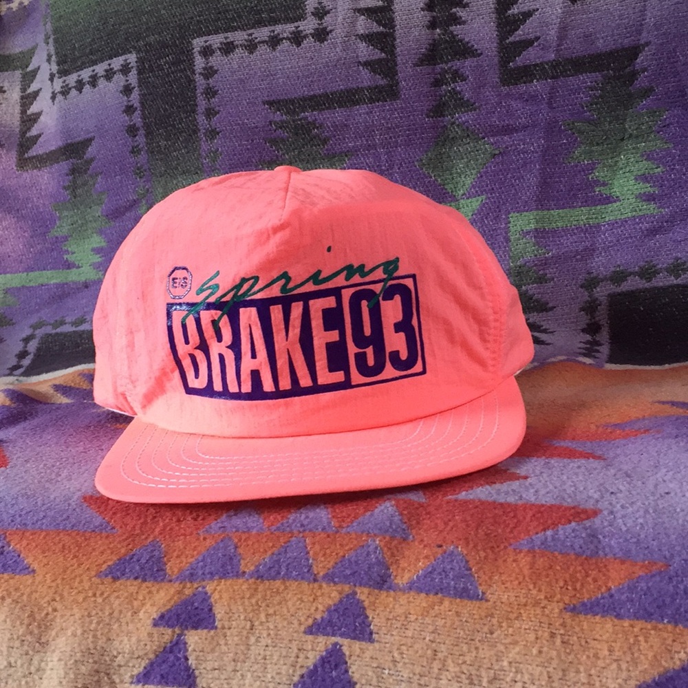 Spring break 93 fluorescent hat.